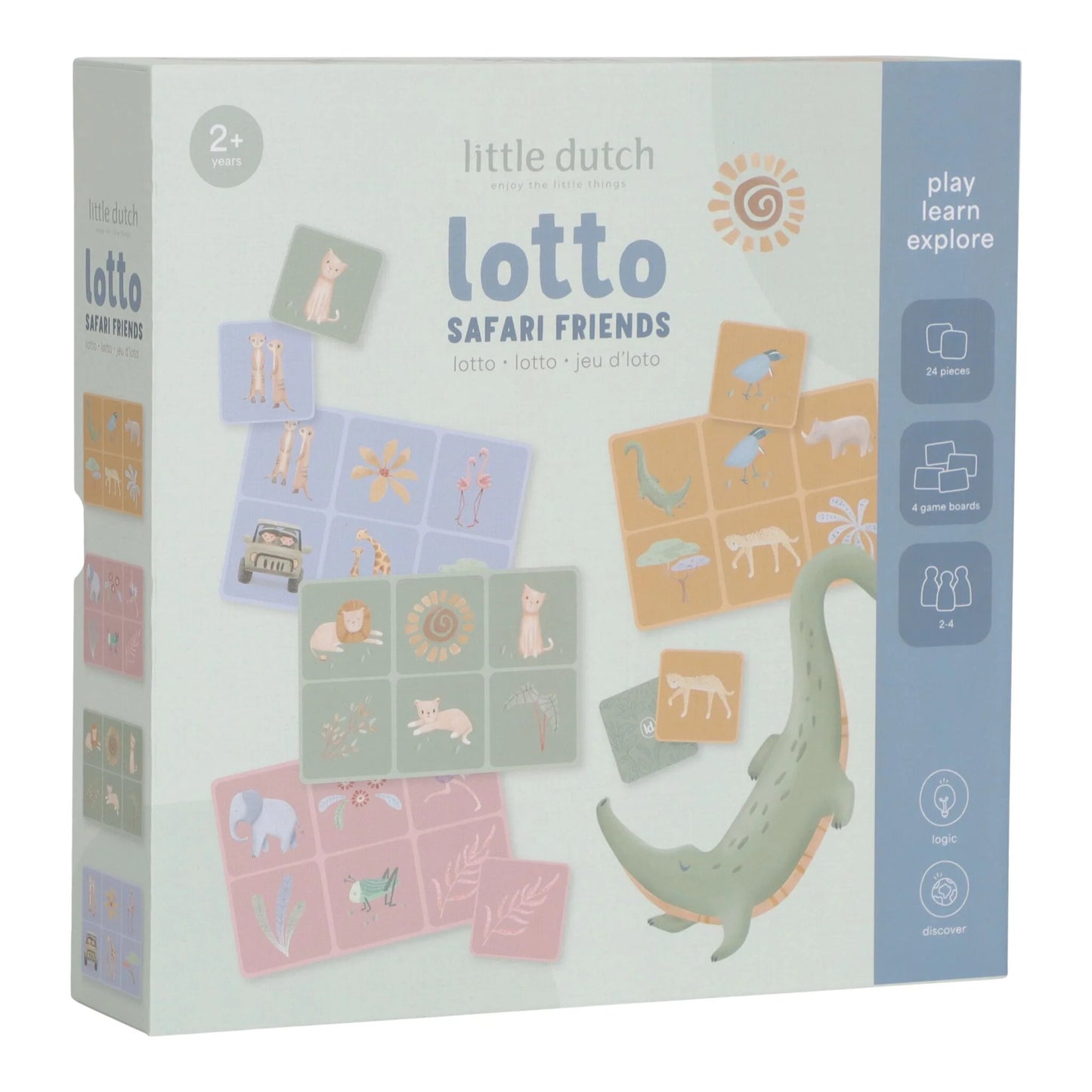 Little Dutch - Družabna igra Lotto - Safari Friends