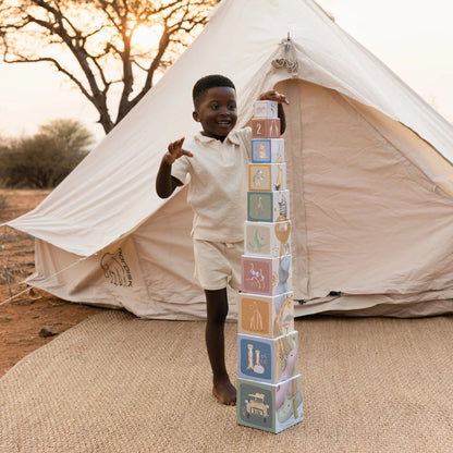 Little Dutch - Piramida iz kock - Safari Friends