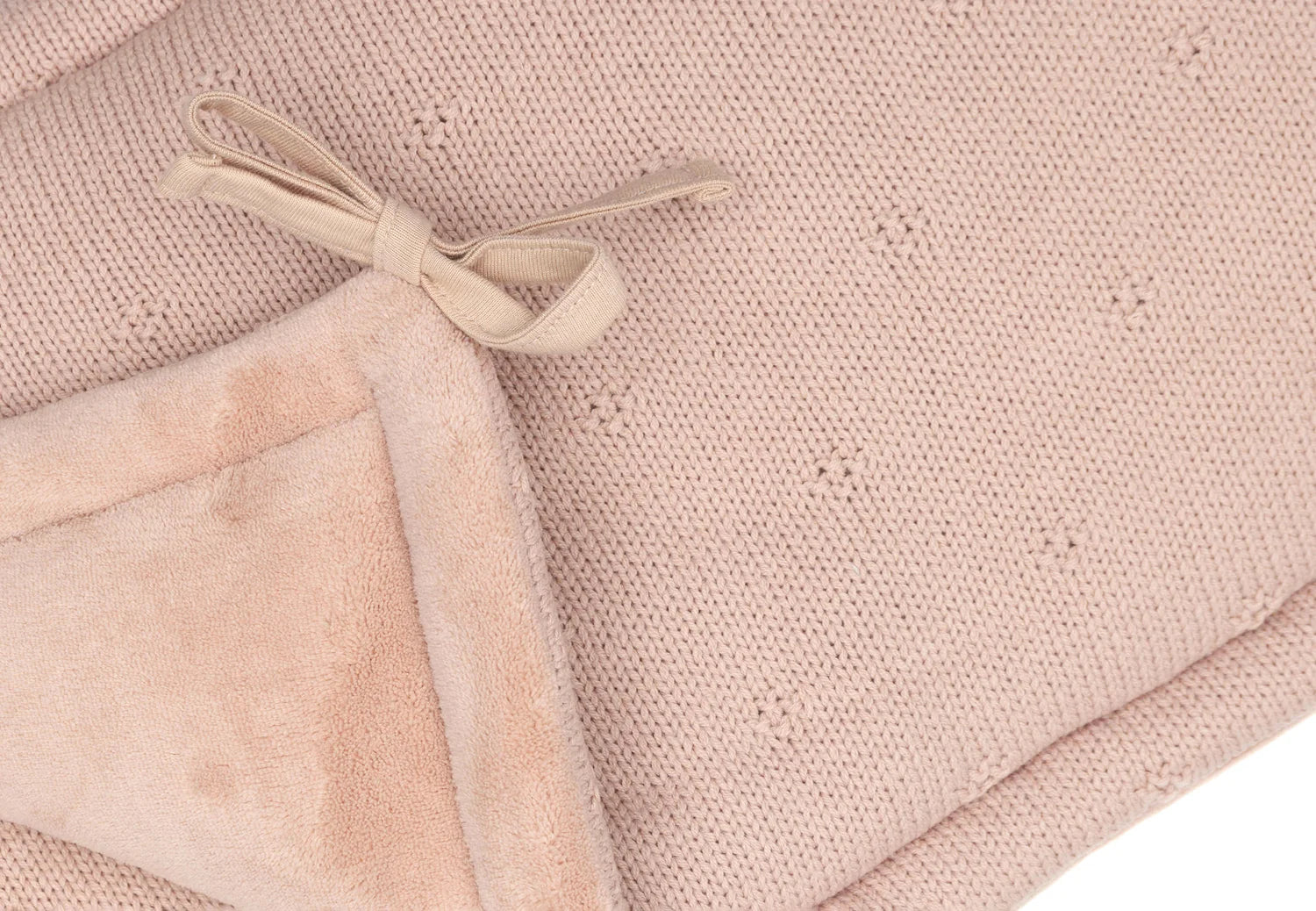 Jollein - Obroba za posteljico - Cosy Knit - Wild Rose (180x30 cm)