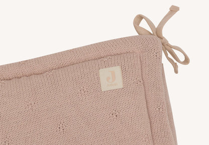 Jollein - Obroba za posteljico - Cosy Knit - Wild Rose (180x30 cm)