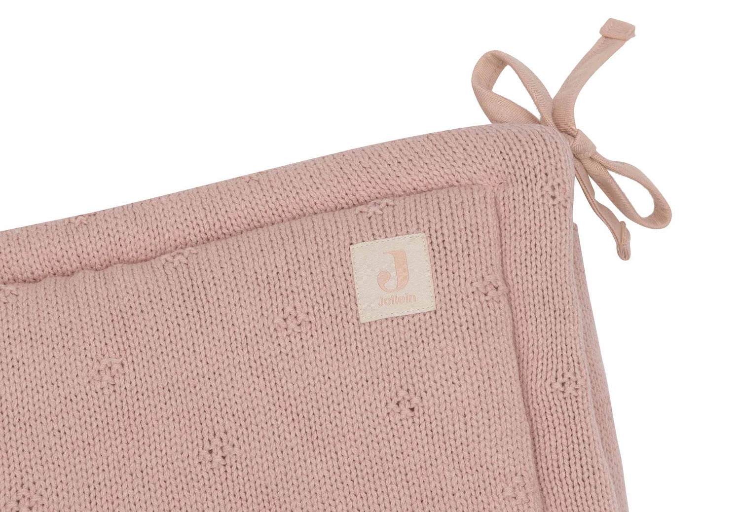 Jollein - Obroba za posteljico - Cosy Knit - Wild Rose (180x30 cm)