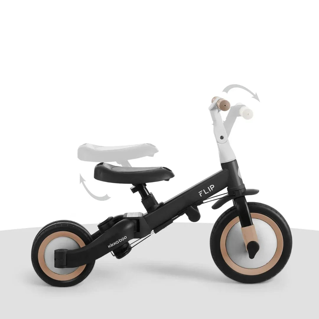 KikkaBoo - Otroški tricikel Flip - Black (5v1) - KB31006020150 Luxbaby