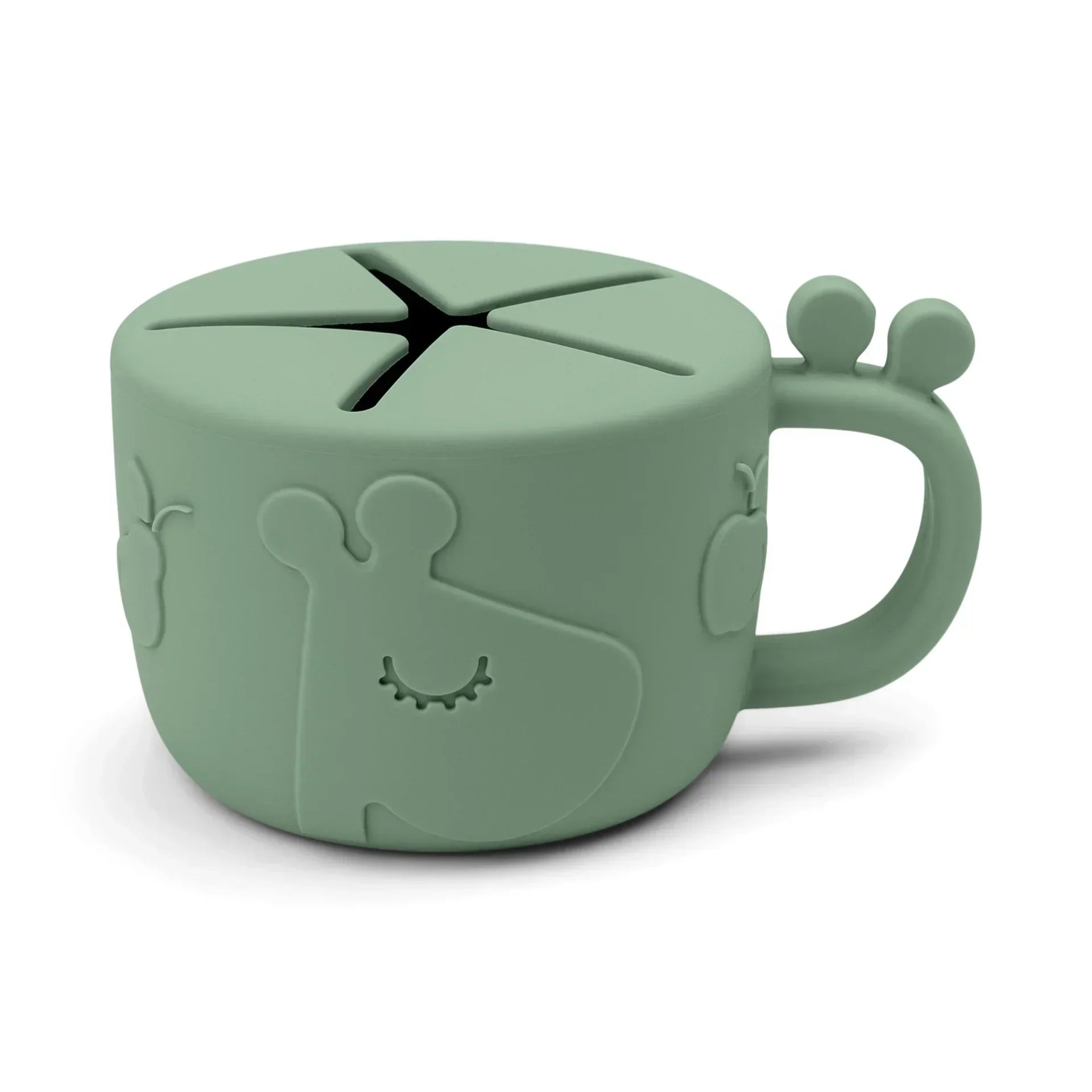 Done by Deer - Peekaboo skodelica za prigrizke Raffi - Green