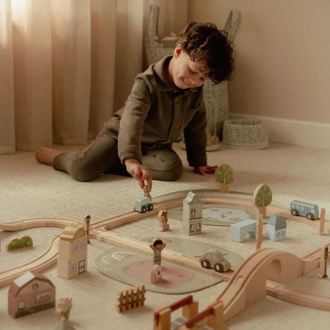 Little Dutch - Lesen železniški komplet - XL - LD2540 Luxbaby