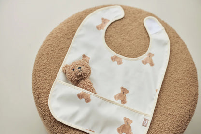 Jollein - Komplet dveh nepremočljivih slinčkov - Teddy Bear