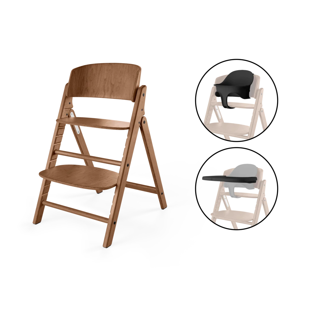 Cybex - Otroški stolček Click & Fold - All Natural Dark (3v1)