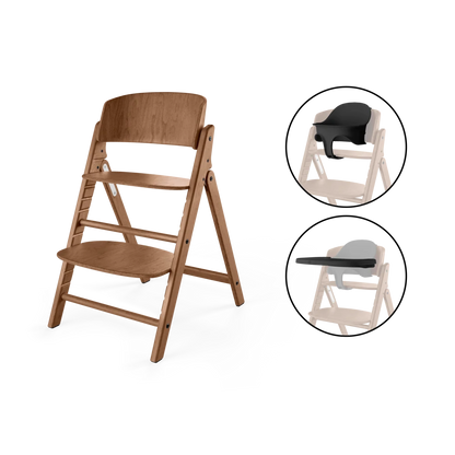 Cybex - Otroški stolček Click & Fold - All Natural Dark (3v1)