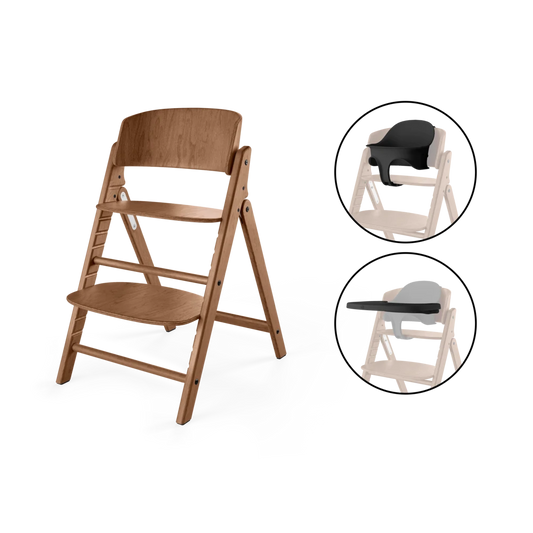 Cybex - Otroški stolček Click & Fold - All Natural Dark (3v1)