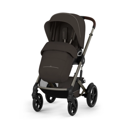 Cybex - Otroški voziček Talos S Lux z zložljivo košaro - Chocolate Brown (2v1)