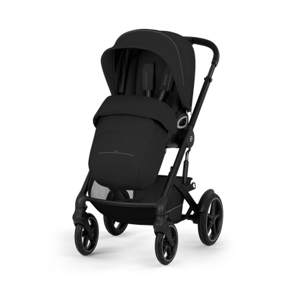 Cybex - Otroški voziček Talos S Lux z zložljivo košaro - Moon Black (2v1)