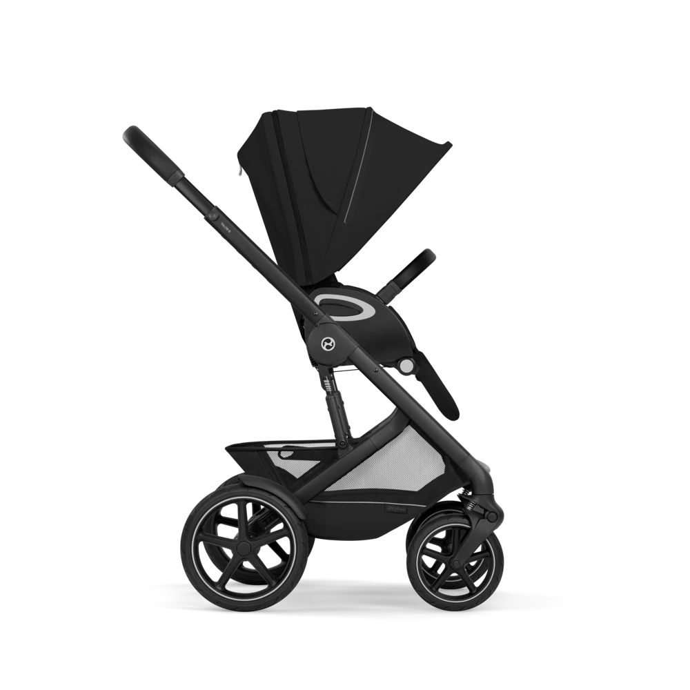 Cybex - Otroški voziček Talos S Lux z zložljivo košaro - Moon Black (2v1)