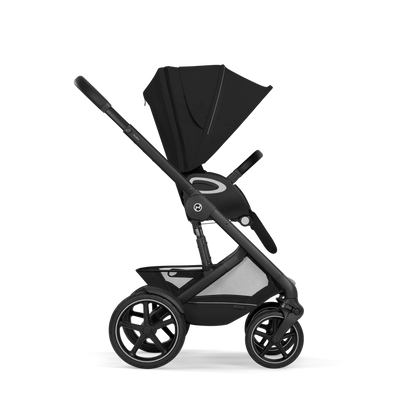 Cybex - Otroški voziček Talos S Lux z zložljivo košaro - Moon Black (2v1)