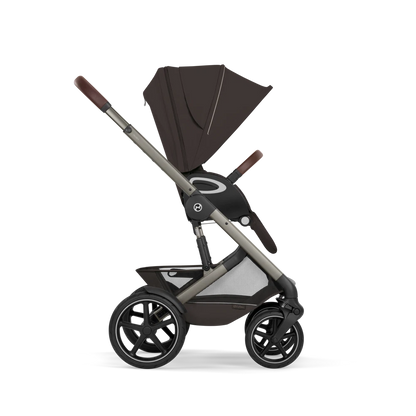 Cybex - Otroški voziček Talos S Lux z zložljivo košaro - Chocolate Brown (2v1)