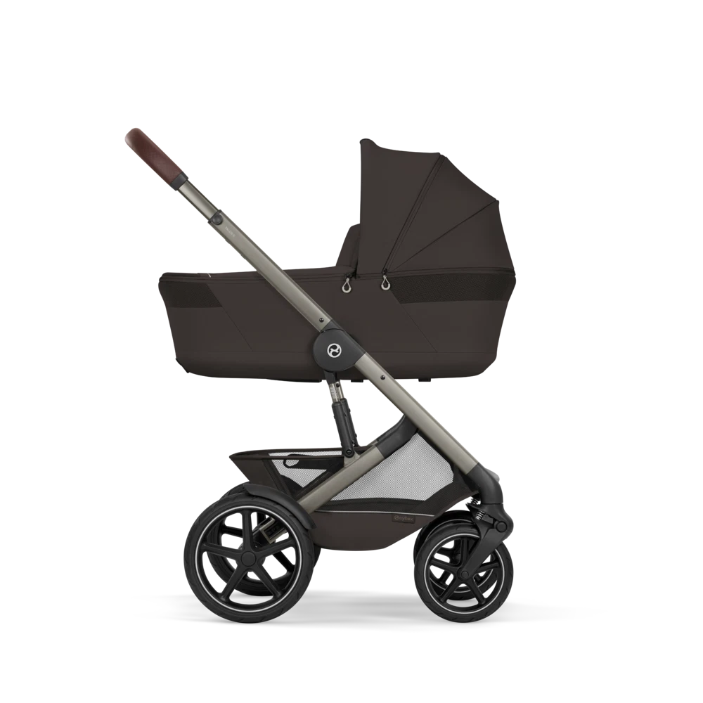Cybex - Otroški voziček Talos S Lux z zložljivo košaro - Chocolate Brown (2v1)