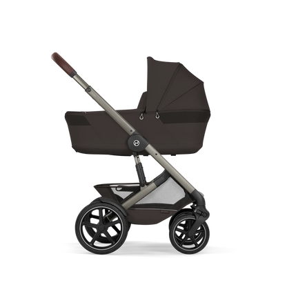 Cybex - Otroški voziček Talos S Lux z zložljivo košaro - Chocolate Brown (2v1)