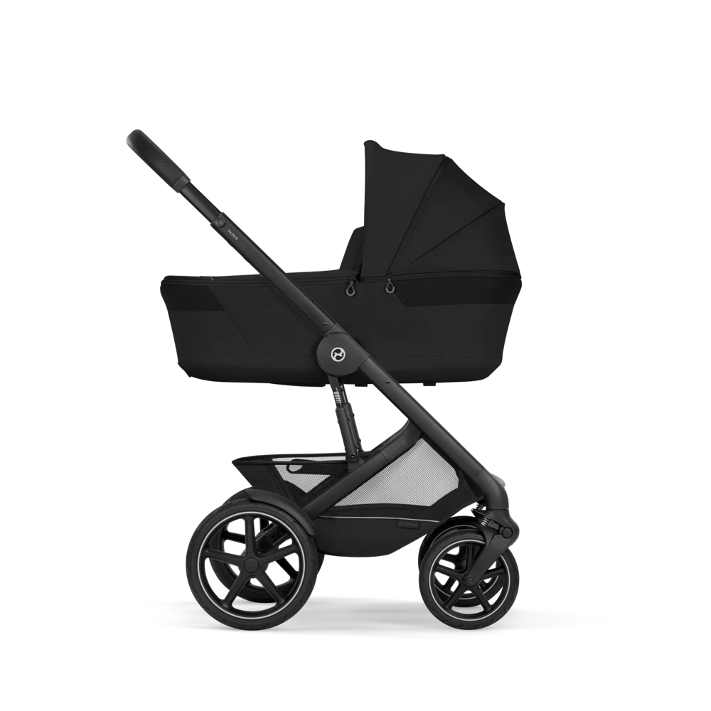 Cybex - Otroški voziček Talos S Lux z zložljivo košaro - Moon Black (2v1)
