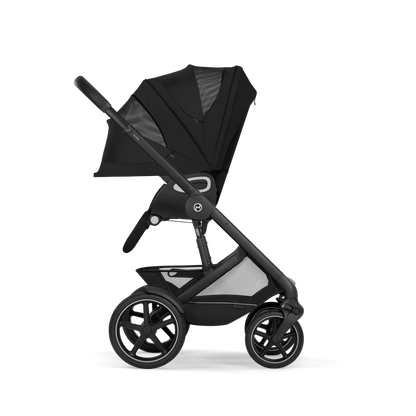 Cybex - Otroški voziček Talos S Lux z zložljivo košaro - Moon Black (2v1)