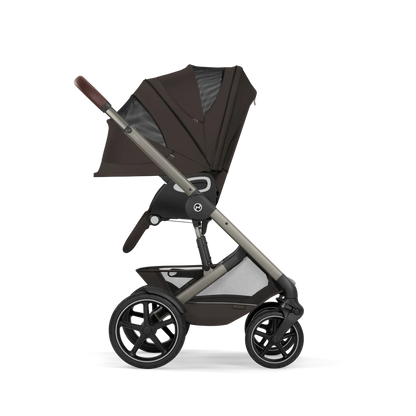 Cybex - Otroški voziček Talos S Lux z zložljivo košaro - Chocolate Brown (2v1)