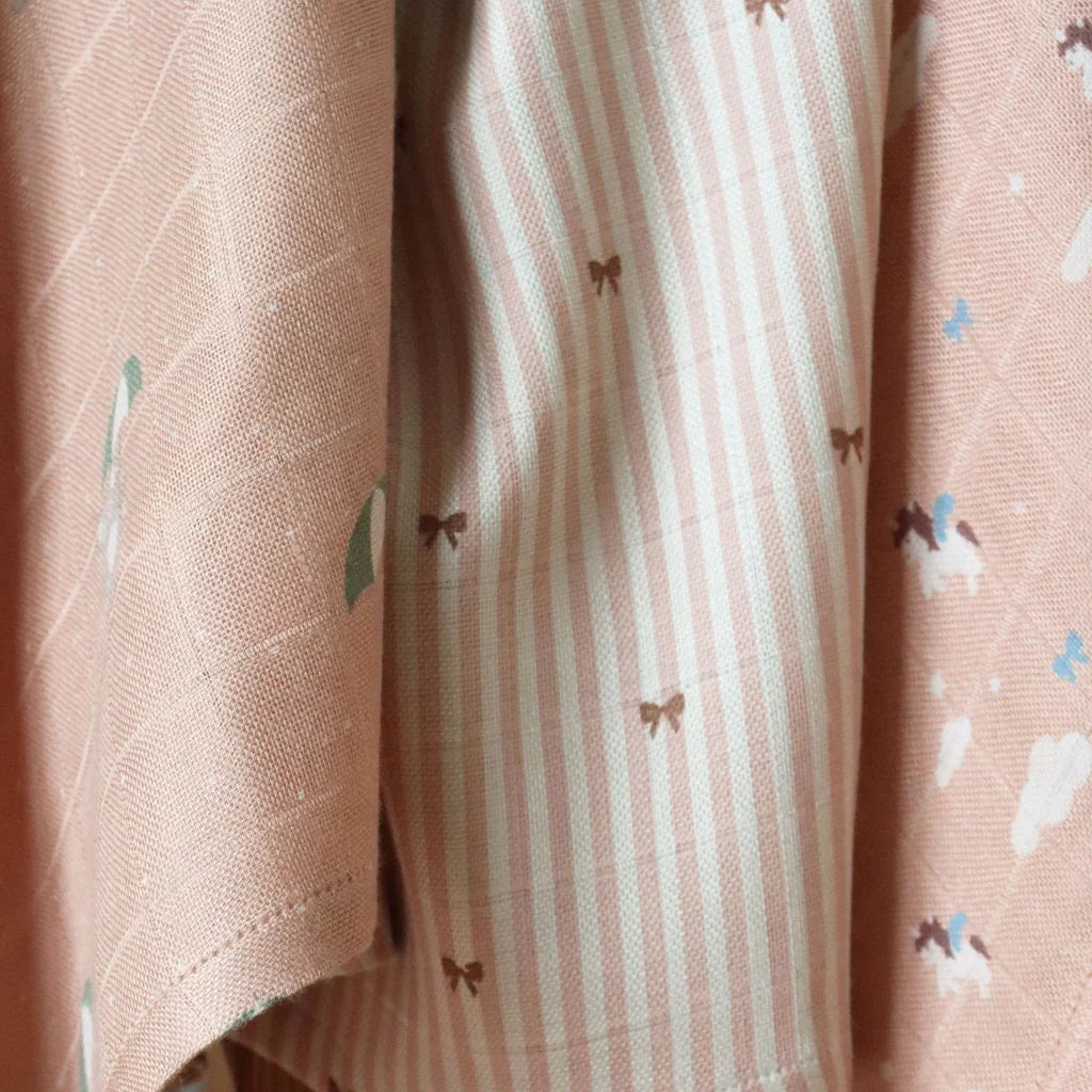 Nuuroo - Komplet tetra pleničk - Stripe bow - NU583SB Luxbaby