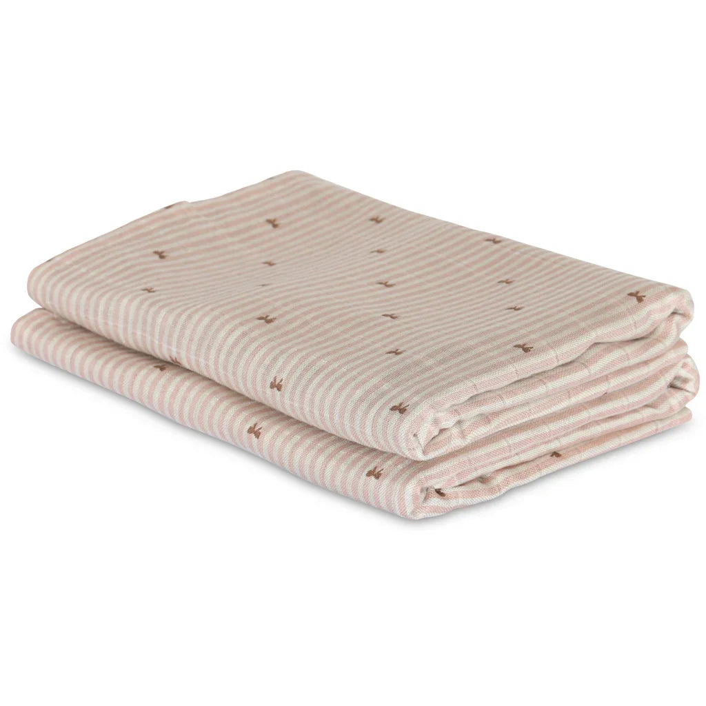 Nuuroo - Komplet tetra pleničk - Stripe bow - NU583SB Luxbaby