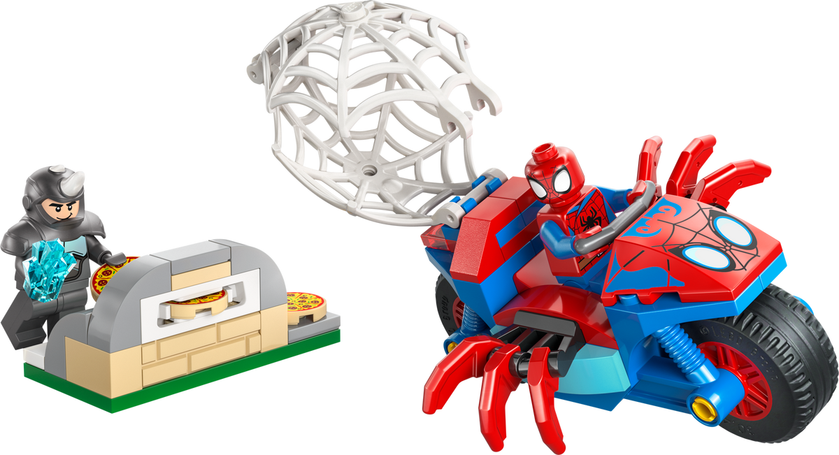 Lego Spidey - Spidey na motorju proti Rhinu (11206)