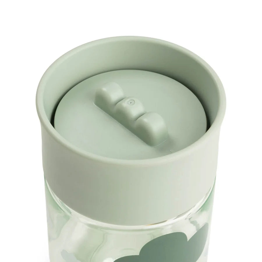 Done by Deer - Prvi jedilni set Foodie s 360° skodelico Tiny trails - Green