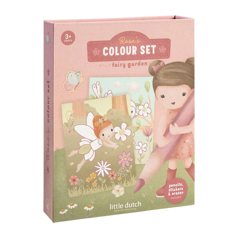 Little Dutch - Set za barvanje - Rosa Fairy Garden