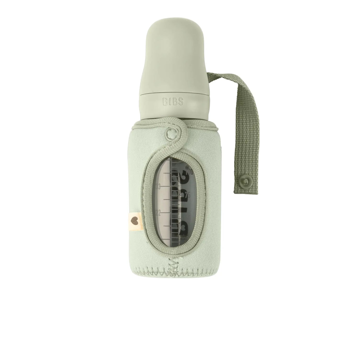 BIBS - Ovitek za majhno otroško stekleno stekleničko - Sage 110ml - 9412250 Luxbaby