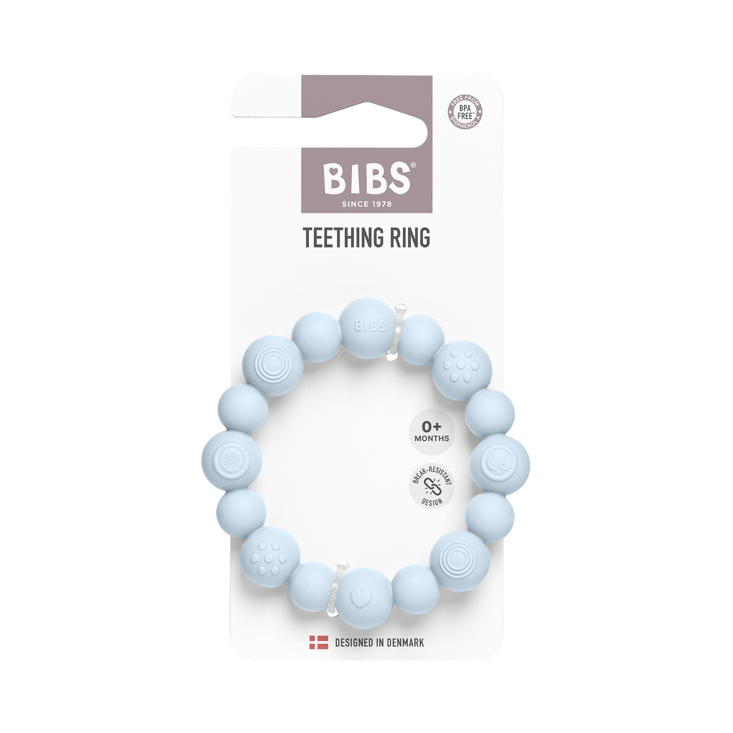 BIBS - Grizalo - Beaded Baby Blue