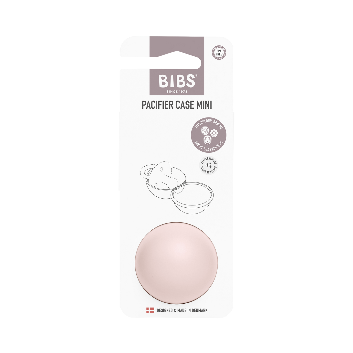 BIBS - Škatlica za dudo MINI - Petal