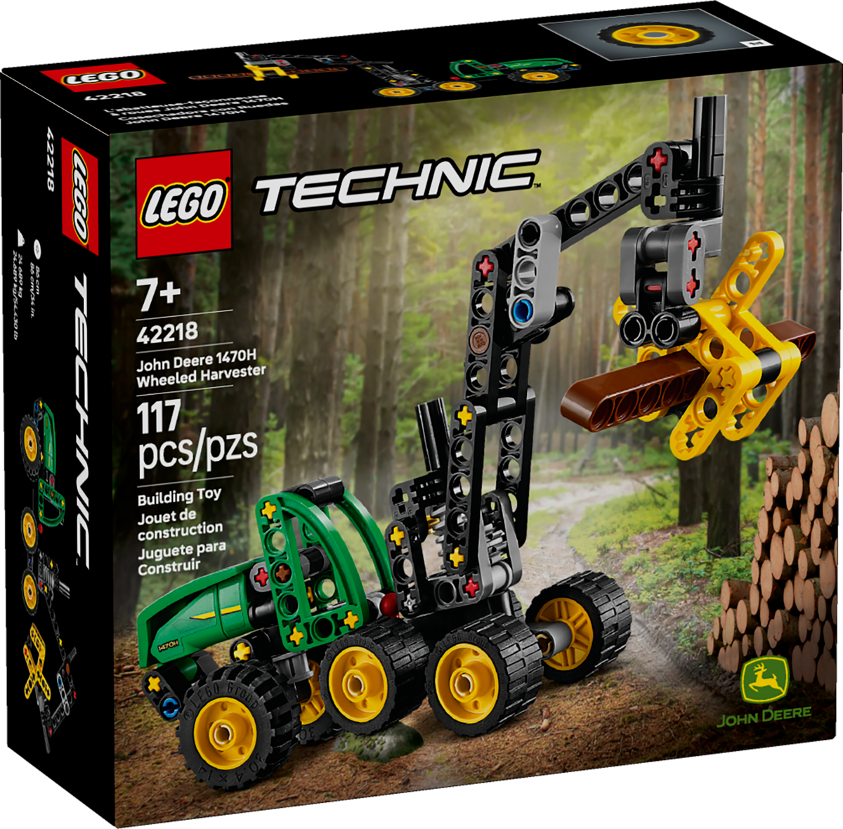 Lego Technic - Kombajn s kolesi John Deere 1470H (42218) - embalaza