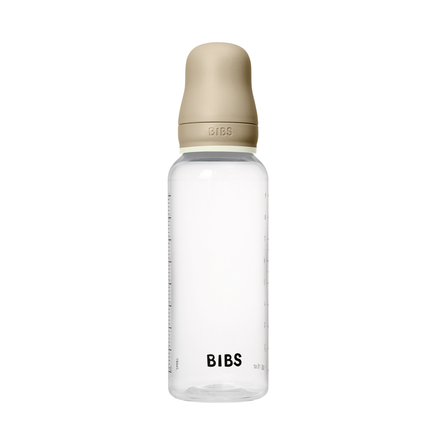 BIBS - Otroška steklenička nočna 270 ml, silikon - Vanilla Glow (srednji pretok)