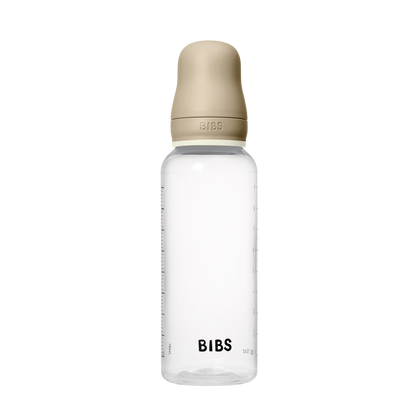 BIBS - Otroška steklenička nočna 270 ml, silikon - Vanilla Glow (srednji pretok)