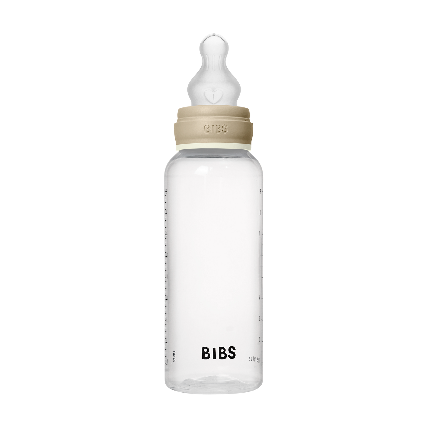 BIBS - Otroška steklenička nočna 270 ml, silikon - Vanilla Glow (srednji pretok)