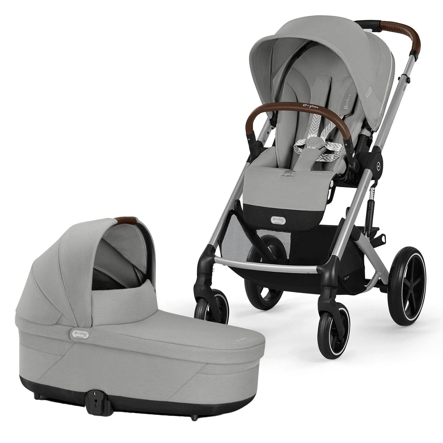 Cybex - Otroški voziček Balios S Lux - Stone Grey (2v1)