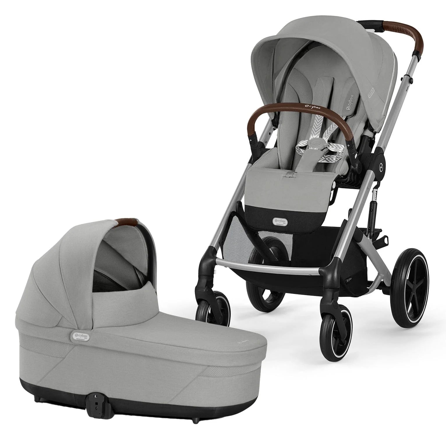 Cybex - Otroški voziček Balios S Lux - Stone Grey (2v1)