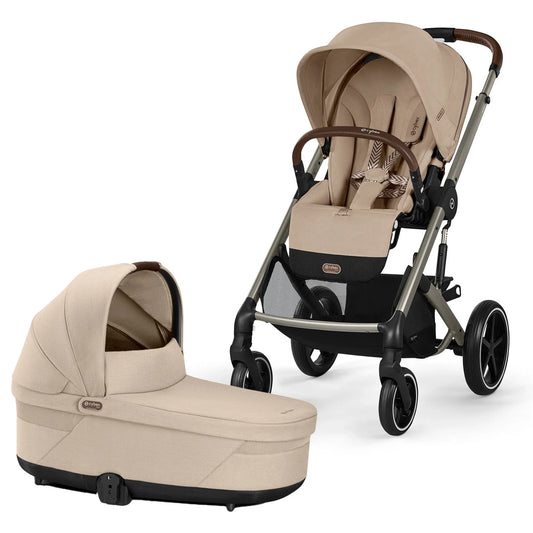 Cybex - Otroški voziček Balios S Lux - Almond Beige (2v1)