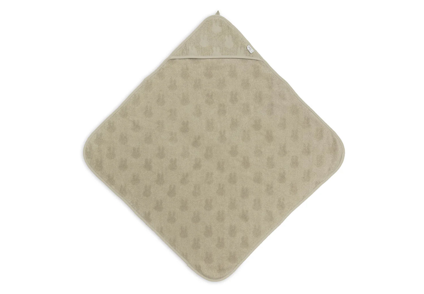 Jollein - Kopalna brisača s kapuco Miffy Jacquard - Olive Green 75x75cm