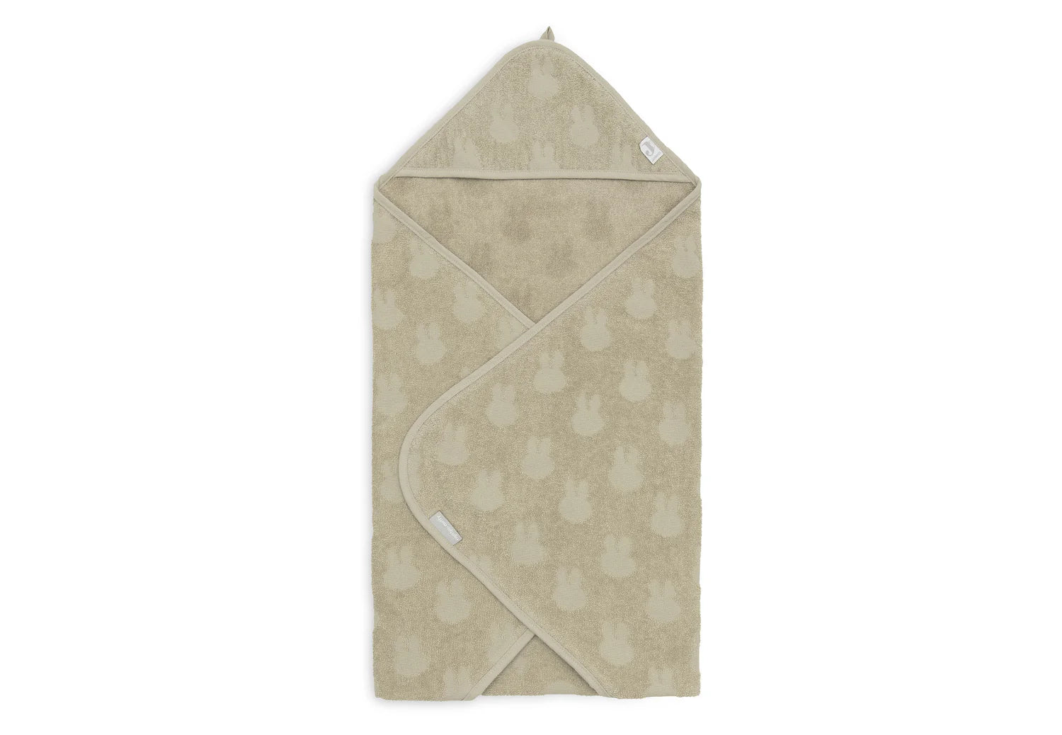 Jollein - Kopalna brisača s kapuco Miffy Jacquard - Olive Green 75x75cm
