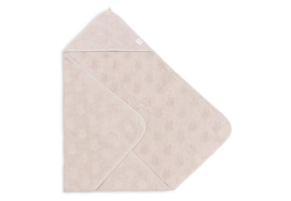 Jollein - Kopalna brisača s kapuco Miffy Jacquard - Wild Rose 75x75cm