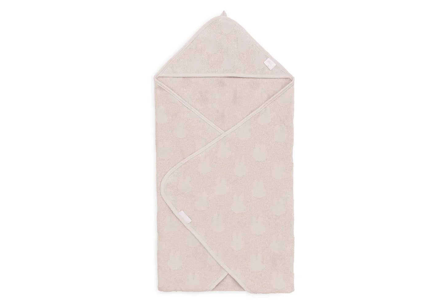 Jollein - Kopalna brisača s kapuco Miffy Jacquard - Wild Rose 75x75cm