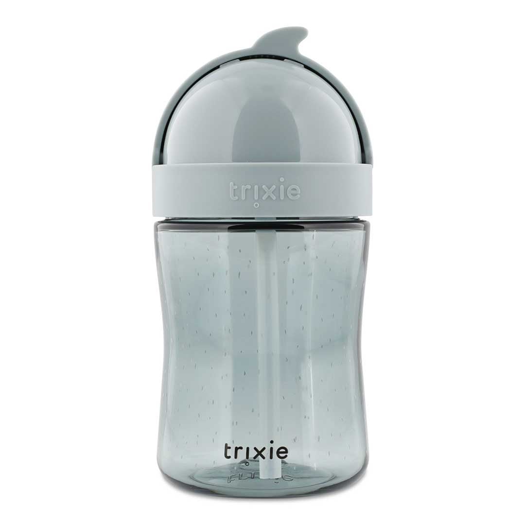 Trixie - Otroška steklenička s slamico iz tritana 300ml - Mr. Shark