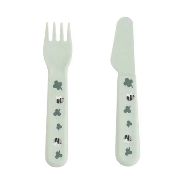 Done by Deer - Prvi jedilni set Foodie Tiny Farm - Green