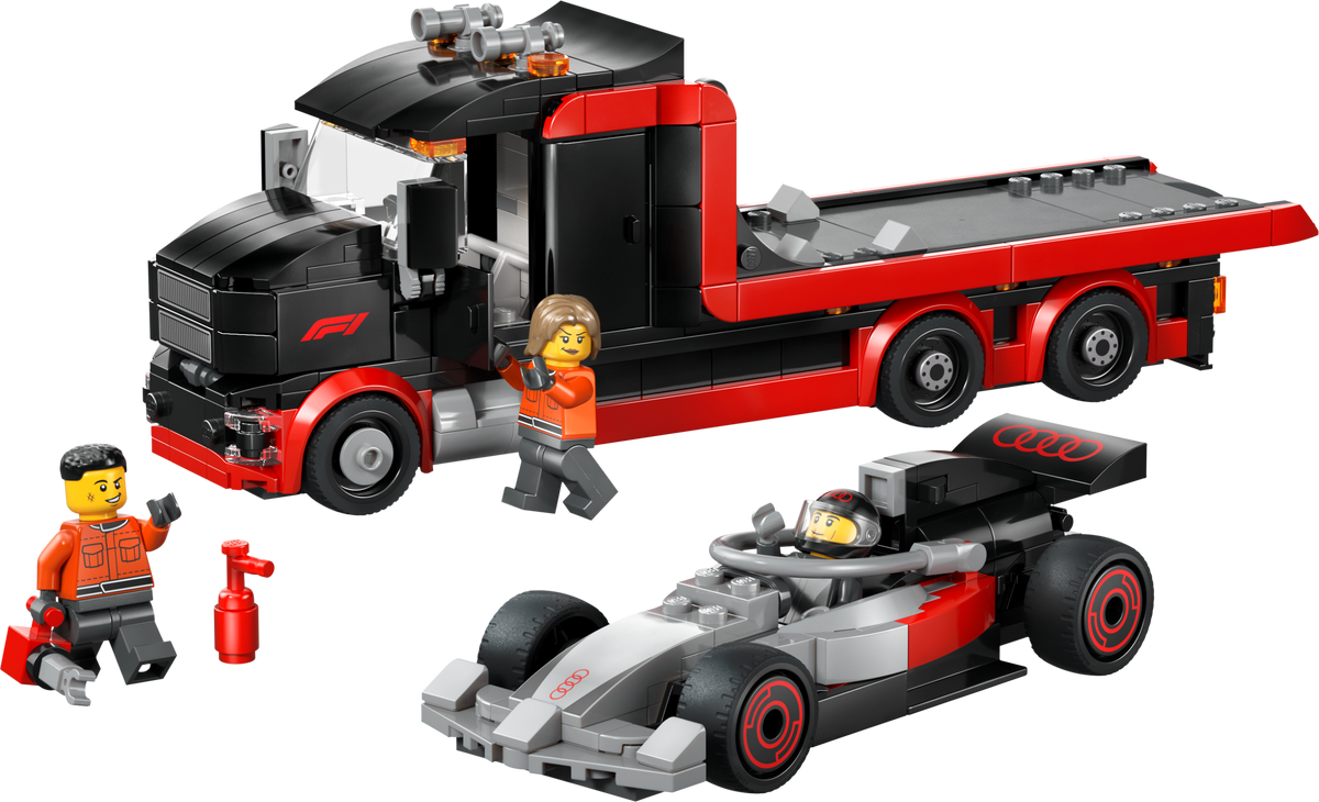 Lego City - Razstavni tovornjak F1® z dirkalnikom Audi F1® (60493)