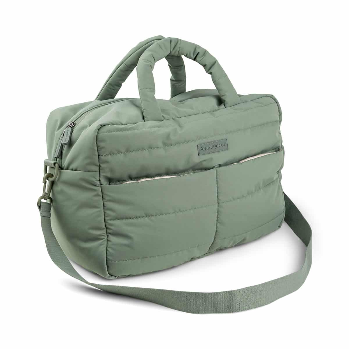 Done by Deer - Previjalna torba - Quilted Green