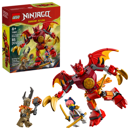 Lego Ninjago - Kaijev bojni paket z zmajskim robotskim oklepom (71851) - embalaza