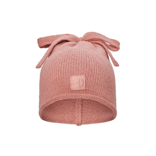 Elodie - Mehka pletena zimska kapa - Rosy Bow