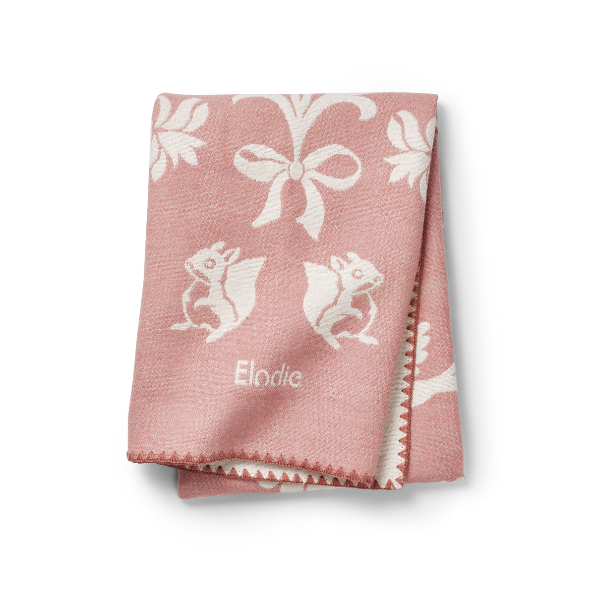 Elodie - Žakardna odejica - Mullberry Pink