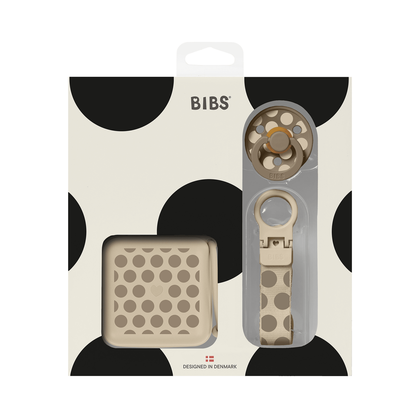 BIBS - Darilni set Studio - Polka Dot Vanilla
