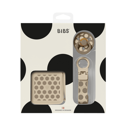 BIBS - Darilni set Studio - Polka Dot Vanilla